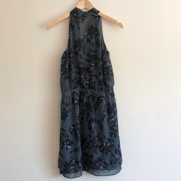 Banana Republic Floral Blue Neck Tie Dress - Picture 6 of 6